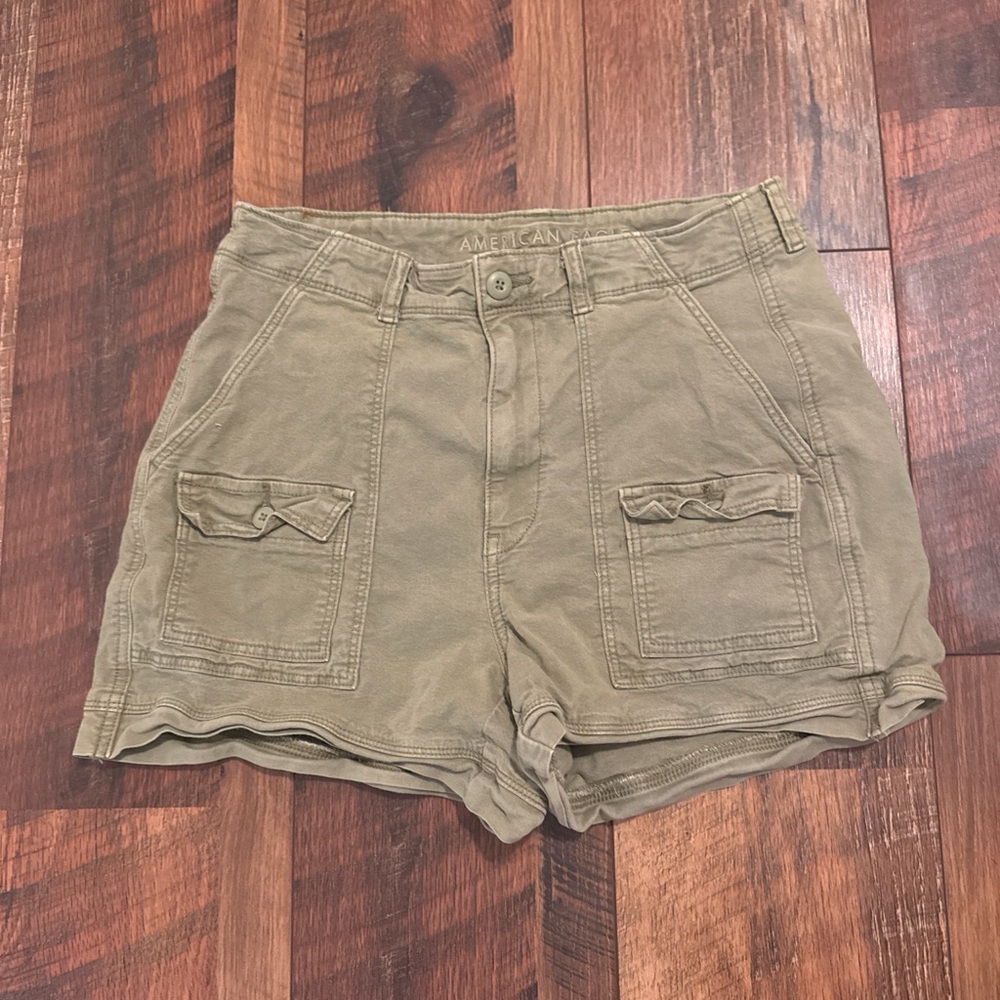 American Eagle Outfitters Khaki Stretch Trousers
